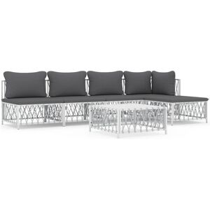vidaXL Gartenmöbel-Set - Weiß - 4 Teile vidaXL Gartenmöbel-Set - Weiß - 4 Teile