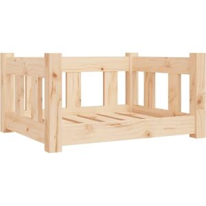 vidaXL Dog bed with 3 supporting sidewalls solide pinewood - 55,5 x 45,5 x 28 cm natural vidaXL Dog bed with 3 supporting sidewalls solide pinewood - 55,5 x 45,5 x 28 cm natural