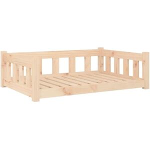 vidaXL Dog bed with 3 supporting sidewalls solid pinewood - 95.5 x 65.5 x 28 cm natural vidaXL Dog bed with 3 supporting sidewalls solid pinewood - 95.5 x 65.5 x 28 cm natural