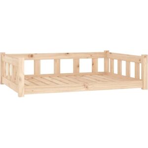 vidaXL Dog bed with 3 supporting sidewalls solid pinewood - 105.5 x 75.5 x 28 cm natural vidaXL Dog bed with 3 supporting sidewalls solid pinewood - 105.5 x 75.5 x 28 cm natural