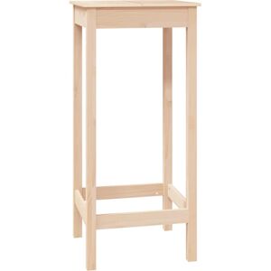 vidaXL Brown 50x50x110 cm Solid Pine Wood Bar Table - Kitchen & Dining vidaXL Brown 50x50x110 cm Solid Pine Wood Bar Table - Kitchen & Dining