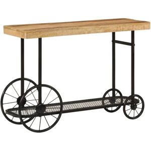 vidaXL Table console en bois de mango noir - Table d'appoint - Publicité vidaXL Table console en bois de mango noir - Table d'appoint - Publicité