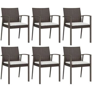 Sedie da Giardino Maisonchic - Rattan Sintetico Resistente - 6 Pz Sedie da Giardino Maisonchic - Rattan Sintetico Resistente - 6 Pz