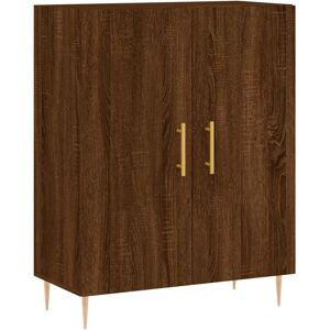 vidaXL Brown Oak Sideboard - Engineered Wood Storage Cabinet vidaXL Brown Oak Sideboard - Engineered Wood Storage Cabinet