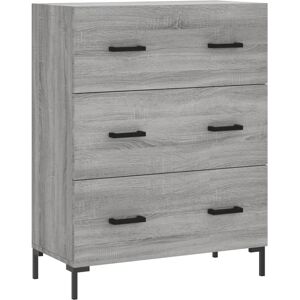 vidaXL Sideboard Grey Sonoma 69.5x34x90 cm Engineered Wood - Sideboard vidaXL Sideboard Grey Sonoma 69.5x34x90 cm Engineered Wood - Sideboard