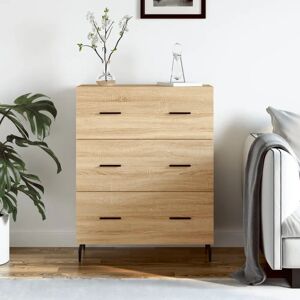 vidaXL Sonoma Oak Sideboard 69.5x34x90 cm - Engineered Wood & Metal - Storage vidaXL Sonoma Oak Sideboard 69.5x34x90 cm - Engineered Wood & Metal - Storage