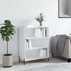 vidaXL Shelf Cabinet High Gloss White 69.5x32.5x90 cm vidaXL Shelf Cabinet High Gloss White 69.5x32.5x90 cm