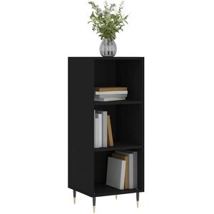 vidaXL Black Sideboard - Engineered Wood Storage Cabinet vidaXL Black Sideboard - Engineered Wood Storage Cabinet