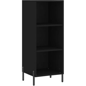 vidaXL Schwarzes Holzwerkstoff Sideboard - Wohnzimmermöbel vidaXL Schwarzes Holzwerkstoff Sideboard - Wohnzimmermöbel