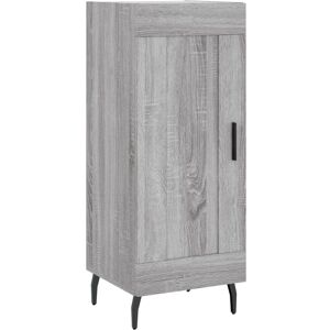 vidaXL Grey Sonoma Sideboard - Storage Cabinet with 3 Compartments vidaXL Grey Sonoma Sideboard - Storage Cabinet with 3 Compartments