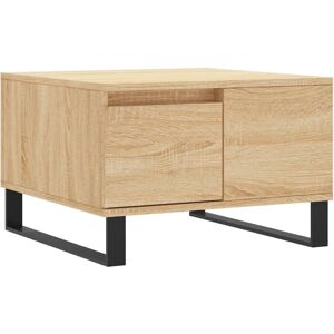 vidaXL Sonoma Oak Coffee Table 55x55x36.5 Cm Modern Design vidaXL Sonoma Oak Coffee Table 55x55x36.5 Cm Modern Design