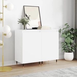 vidaXL White 2-Piece Storage Cabinet - Storage Cabinet vidaXL White 2-Piece Storage Cabinet - Storage Cabinet