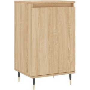 vidaXL Sonoma Oak White Sideboard - Storage Cabinet, 40x35x70 cm vidaXL Sonoma Oak White Sideboard - Storage Cabinet, 40x35x70 cm