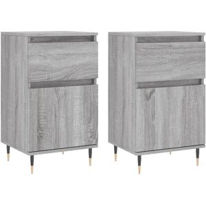 vidaXL 831145 Graues Sonoma Wohnzimmer-Sideboard - Stauraum vidaXL 831145 Graues Sonoma Wohnzimmer-Sideboard - Stauraum