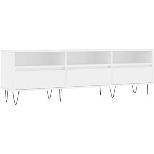 vidaXL White TV Cabinet - 150x30x44.5 cm - TV Type vidaXL White TV Cabinet - 150x30x44.5 cm - TV Type