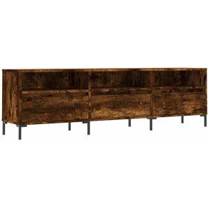 vidaXL Smoked Oak TV Cabinet - 150x30x44.5 cm - Engineered Wood vidaXL Smoked Oak TV Cabinet - 150x30x44.5 cm - Engineered Wood