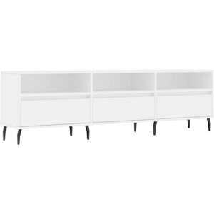 vidaXL White 150x30x44.5 cm Engineered Wood TV Cabinet - TV Type vidaXL White 150x30x44.5 cm Engineered Wood TV Cabinet - TV Type