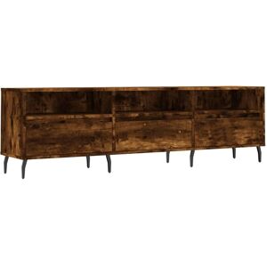 vidaXL Smoked Oak TV Cabinet - 150x30x44.5 cm - Modern Storage Solution vidaXL Smoked Oak TV Cabinet - 150x30x44.5 cm - Modern Storage Solution