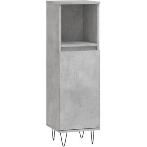 vidaXL Grey Bathroom Cabinet - Engineered Wood Storage Unit vidaXL Grey Bathroom Cabinet - Engineered Wood Storage Unit