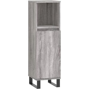 vidaXL Grijze Sonoma Badkamerkast - Wastafelmeubel vidaXL Grijze Sonoma Badkamerkast - Wastafelmeubel