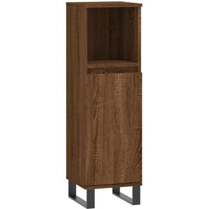 vidaXL Brown Oak Bathroom Cabinet - Engineered Wood Storage vidaXL Brown Oak Bathroom Cabinet - Engineered Wood Storage