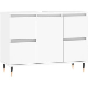 vidaXL Bathroom Furniture Set - Durable engineered wood, 80x33x60 cm, White vidaXL Bathroom Furniture Set - Durable engineered wood, 80x33x60 cm, White