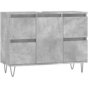 vidaXL Bathroom Cabinet Concrete Grey - Bathroom Storage Furniture vidaXL Bathroom Cabinet Concrete Grey - Bathroom Storage Furniture