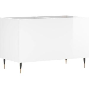 vidaXL Record Cabinet High Gloss White - Record Storage Furniture vidaXL Record Cabinet High Gloss White - Record Storage Furniture