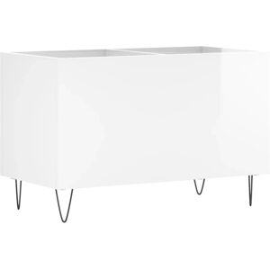 vidaXL White High Gloss Record Cabinet - Storage for Vinyl Records vidaXL White High Gloss Record Cabinet - Storage for Vinyl Records