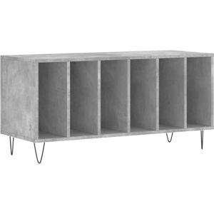 vidaXL Concrete Grey Record Cabinet - Record Storage Furniture vidaXL Concrete Grey Record Cabinet - Record Storage Furniture