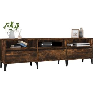 vidaXL Smoked Oak TV Cabinet - 150x30x44.5 cm vidaXL Smoked Oak TV Cabinet - 150x30x44.5 cm