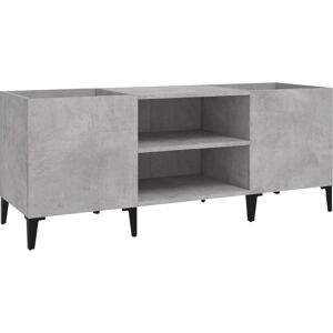 vidaXL Record Cabinet Concrete Grey 121x38x48 cm - Storage & Display vidaXL Record Cabinet Concrete Grey 121x38x48 cm - Storage & Display
