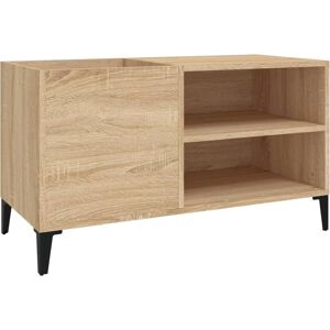 vidaXL Sonoma Oak Record Cabinet - Vinyl Storage - 84.5x38x48 cm vidaXL Sonoma Oak Record Cabinet - Vinyl Storage - 84.5x38x48 cm