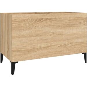 VidaXL Sonoma Oak Record Cabinet - Vinyl Storage Sideboard VidaXL Sonoma Oak Record Cabinet - Vinyl Storage Sideboard