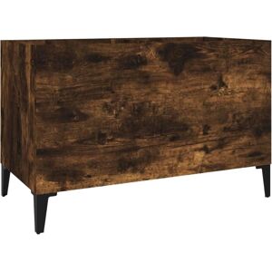 vidaXL Rauchfurnier Eichen Schallplatten-Schrank - Vinylschrank vidaXL Rauchfurnier Eichen Schallplatten-Schrank - Vinylschrank