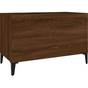 vidaXL Brown Oak Record Cabinet - Vinyl Storage Sideboard - Office & Home vidaXL Brown Oak Record Cabinet - Vinyl Storage Sideboard - Office & Home