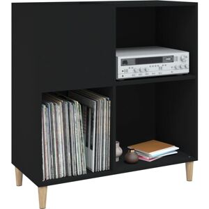 VidaXL Black Record Cabinet - Vinyl Storage & Stand VidaXL Black Record Cabinet - Vinyl Storage & Stand