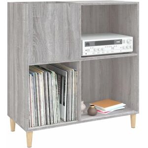 vidaXL Record Cabinet Grey Sonoma 84.5x38x89 cm Engineered Wood - Record Type vidaXL Record Cabinet Grey Sonoma 84.5x38x89 cm Engineered Wood - Record Type