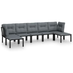 VidaXL Gartenset - Schwarz, 7 Teile VidaXL Gartenset - Schwarz, 7 Teile