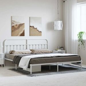 vidaXL Metal Bed Frame 193x203 cm with Headboard - Bed Frame vidaXL Metal Bed Frame 193x203 cm with Headboard - Bed Frame