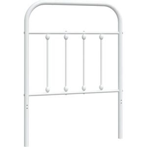vidaXL White 75 cm Metal Headboard - Headboard vidaXL White 75 cm Metal Headboard - Headboard