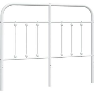 vidaXL White 120 cm Metal Headboard - Headboard vidaXL White 120 cm Metal Headboard - Headboard