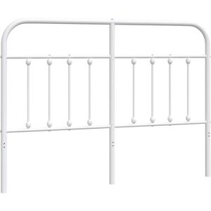 vidaXL Metal Headboard White 150 cm - Headboard vidaXL Metal Headboard White 150 cm - Headboard