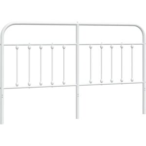 vidaXL White Metal Headboard 160 cm - Headboard vidaXL White Metal Headboard 160 cm - Headboard