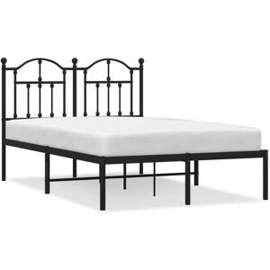 vidaXL 353437 Bettgestell - Schwarz - 120x200cm - Mit Kopfteil vidaXL 353437 Bettgestell - Schwarz - 120x200cm - Mit Kopfteil