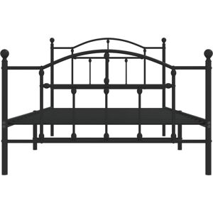 vidaXL Black Metal Bed Frame 100x200 - Bed Frame vidaXL Black Metal Bed Frame 100x200 - Bed Frame