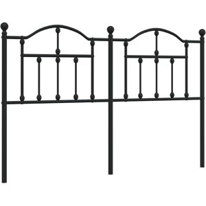 vidaXL Headboard Metal Black 140 cm - Headboard vidaXL Headboard Metal Black 140 cm - Headboard