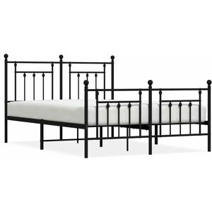vidaXL Black Metal Bed Frame King Size - Supportive & Stylish vidaXL Black Metal Bed Frame King Size - Supportive & Stylish