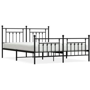 vidaXL Metal Bed Frame Black 180x200 cm - Bed Type vidaXL Metal Bed Frame Black 180x200 cm - Bed Type