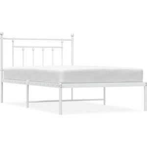 vidaXL Bettgestell Weiß 107x203cm - Schlafzimmermöbel vidaXL Bettgestell Weiß 107x203cm - Schlafzimmermöbel